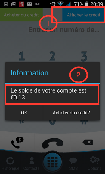 Afficher le solde du compte africallshop depuis l'application iOS ou Android